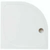 Merlyn Ionic Mstone Quadrant 50mm White Shower Tray With Waste