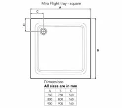 Mira Flight Square Shower Tray White With Waste -Duravit Sales Shop M 2018 10 4 11 39 52 220