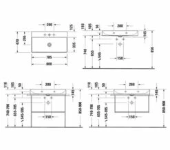 Duravit DuraSquare 800mm Washbasin -Duravit Sales Shop M 2018 10 5 11 49 45 24