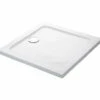 Mira Flight Low Square Shower Tray White With Waste