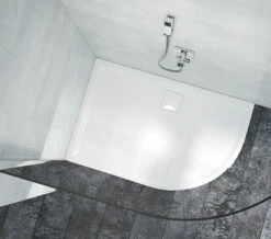 Merlyn Level 25 Quadrant 900 X 900mm White Shower Tray With Waste