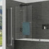 Kudos Inspire 950 X 1500mm Two Panel Outswing Bath Screen