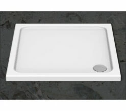 Kudos Kstone Acrylic Capped Square Shower Tray White