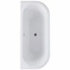 Bayswater Courtnell 1700mm White Double Ended Back To Wall Freestanding Bath