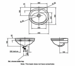 Silverdale Hillingdon 450 X 390mm Cloakroom Basin -Duravit Sales Shop M 2018 4 23 7 32 16 960