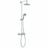 Crosswater Fusion Multifunction Chrome Thermostatic Shower Valve With Shower Kit
