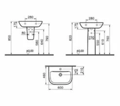 VitrA S20 500mm Wide 1 Tap Hole Basin -Duravit Sales Shop M 2018 6 27 13 39 21 294