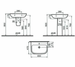 VitrA S20 500mm Wide 1 Tap Hole Basin -Duravit Sales Shop M 2018 6 27 13 39 40 799