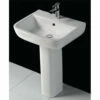 RAK Series 600 1 Tap Hole White Basin 520mm With Pedestal