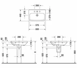 Duravit DuraStyle 1 Taphole Washbasin With Overflow -Duravit Sales Shop M 2018 7 3 12 38 50 356