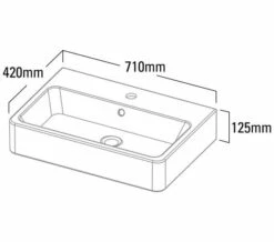 Roper Rhodes Hampton Rectangular White Countertop Basin - HAM560C -Duravit Sales Shop M 2018 7 31 6 30 14 319