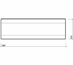 Twyford Callisto Galerie White 510mm Height Front Bath Panel -Duravit Sales Shop M 2018 7 6 12 57 17 730