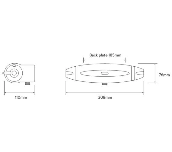 Aqualisa Aquarian Exposed Thermostatic Bar Shower Valve - Designer Choice 2 Aqualisa Aquarian Exposed Thermostatic Bar Shower Valve - Designer Choice - Image 2