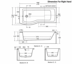 Ideal Standard Tempo Arc Idealform White 1700 X 800mm Shower Bath -Duravit Sales Shop M 2018 8 10 8 11 30 317