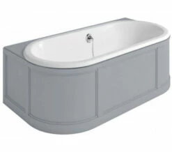 Burlington London 1800 X 950mm Back-To-Wall Bath With Curved Surround -Duravit Sales Shop M 2018 8 9 11 7 17 140