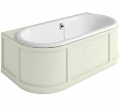 Burlington London 1800 X 950mm Back-To-Wall Bath With Curved Surround -Duravit Sales Shop M 2018 8 9 8 57 26 841