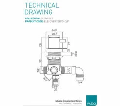 Vado Elements Deck Mounted Chrome 2 Way Diverter -Duravit Sales Shop M 2018 9 12 7 36 48 651