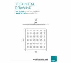 Vado Aquablade Single Function Square Slimline Shower Head -Duravit Sales Shop M 2018 9 12 7 55 20 371