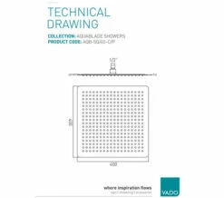 Vado Aquablade Single Function Square Slimline Shower Head -Duravit Sales Shop M 2018 9 12 7 55 34 523
