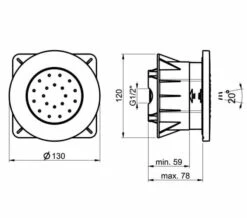 Crosswater Dial Adjustable Body Jet Chrome -Duravit Sales Shop M 2018 9 18 15 44 10 609