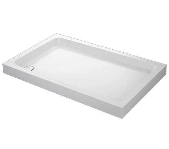 Mira Flight Rectangular Shower Tray White With Waste 4 Mira Flight Rectangular Shower Tray White With Waste - Image 4