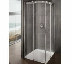Lakes Italia Avanza Frame-less Sliding Door Corner Entry Enclosure 800 X 800mm
