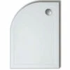 Lakes Low Profile 45mm Offset Quadrant ABS Stone Resin White Tray