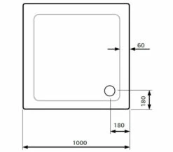 Lakes Standard Height 80mm Stone Resin White Square Shower Tray With Waste -Duravit Sales Shop M 2019 10 8 8 5 45 761