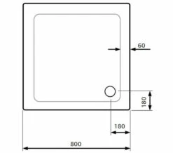 Lakes Standard Height 80mm Stone Resin White Square Shower Tray With Waste -Duravit Sales Shop M 2019 10 8 8 5 5 351