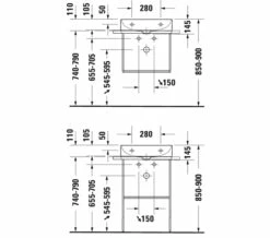Duravit DuraSquare 500mm Furniture Washbasin 22 Duravit DuraSquare 500mm Furniture Washbasin -Duravit Sales Shop M 2019 11 5 9 15 58 63