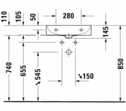 Duravit DuraSquare 500mm Furniture Washbasin 23 Duravit DuraSquare 500mm Furniture Washbasin -Duravit Sales Shop M 2019 11 5 9 16 37 356
