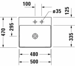 Duravit DuraSquare 500mm Furniture Washbasin 24 Duravit DuraSquare 500mm Furniture Washbasin -Duravit Sales Shop M 2019 11 5 9 17 0 50