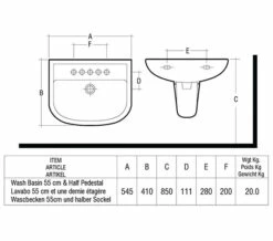 RAK Compact 450mm White Basin With 1 Tap Hole -Duravit Sales Shop M 2019 11 7 14 13 19 209