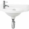 Burlington Wall Mounted Curved Cloakroom Basin