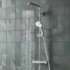 Tavistock Quantum Cool Touch Thermostatic Dual Control Bar Valve With Shower Set