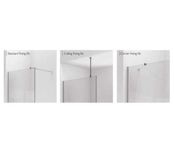 Kudos Ultimate 1952mm High Flat Glass 8mm Shower Panel 3 Kudos Ultimate 1952mm High Flat Glass 8mm Shower Panel - Image 3