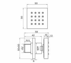 Niagara Observa Square Shower Body Jet Chrome -Duravit Sales Shop M 2019 12 26 13 35 3 129
