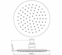 Hudson Reed Round Fixed Shower Head Chrome -Duravit Sales Shop M 2019 3 14 11 40 23 621