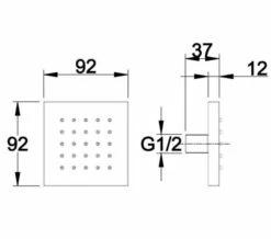 Hudson Reed Square Chrome Tile Body Jet -Duravit Sales Shop M 2019 3 25 14 12 8 612