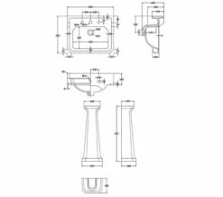 Hudson Reed Richmond Square Basin White And Full Pedestal -Duravit Sales Shop M 2019 3 27 11 45 43 176