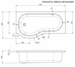Nuie P-Shaped White Shower Bath -Duravit Sales Shop M 2019 3 27 13 11 59 427