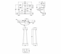 Hudson Reed Richmond Square Basin White And Full Pedestal -Duravit Sales Shop M 2019 3 27 9 12 49 861