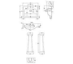 Hudson Reed Richmond Square Basin White And Full Pedestal -Duravit Sales Shop M 2019 3 27 9 13 43 684