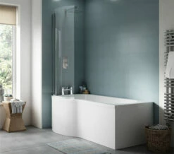 Nuie P-Shaped Shower Bath White 9 Nuie P-Shaped Shower Bath White -Duravit Sales Shop M 2019 3 28 10 27 33 520