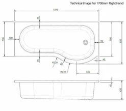 Nuie P-Shaped Shower Bath White 8 Nuie P-Shaped Shower Bath White -Duravit Sales Shop M 2019 3 28 10 31 5 706