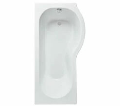 Nuie P-Shaped White Shower Bath -Duravit Sales Shop M 2019 3 28 11 14 17 280