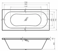 Hudson Reed Otley Round 1700mm Double Ended Eternalite Acrylic Bath -Duravit Sales Shop M 2019 3 4 7 37 9 864