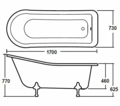Hudson Reed Brockley Single Ended Freestanding Acrylic Bath White -Duravit Sales Shop M 2019 4 1 15 53 5 864