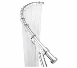 Croydex Luxury Curved Chrome Shower Curtain Rail Rod -Duravit Sales Shop M 2019 4 2 10 38 8 956
