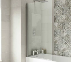 Nuie 1435mm High Square Bath Screen
